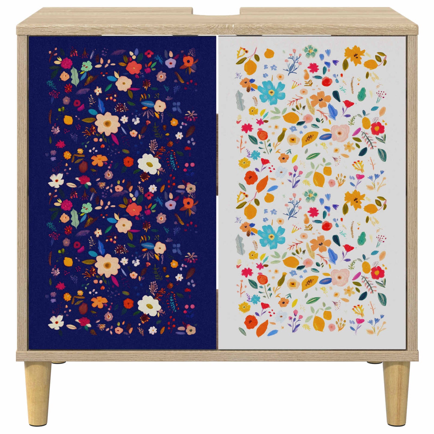 Badkamerkast MAINZ Sonoma 60 x 40 x 60 cm Bewerkt hout