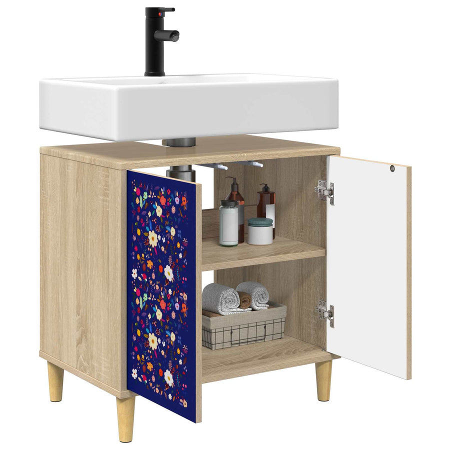 Badkamerkast MAINZ Sonoma 60 x 40 x 60 cm Bewerkt hout