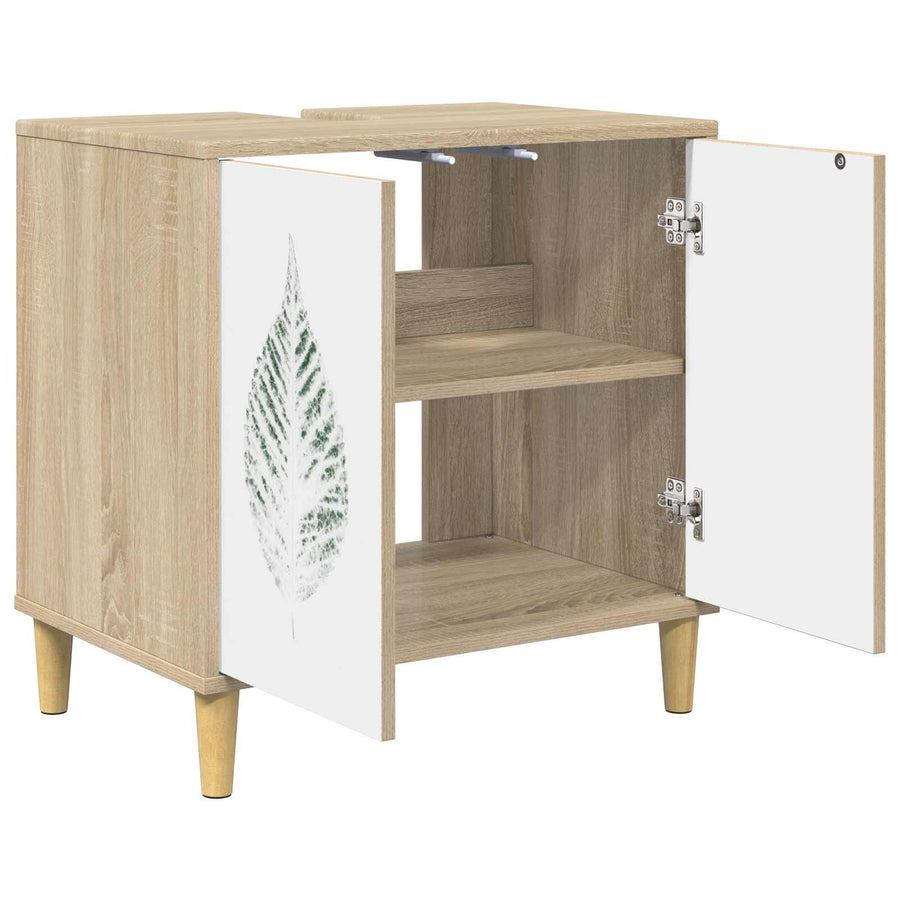 Badkamerkast HANAU Sonoma 60 x 40 x 60 cm Bewerkt hout