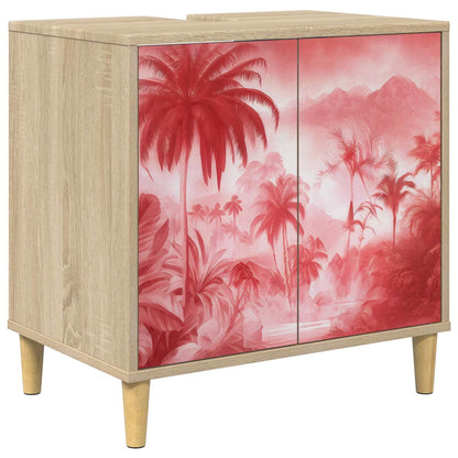 Badkamerkast AACHEN Sonoma 60 x 40 x 60 cm Bewerkt hout