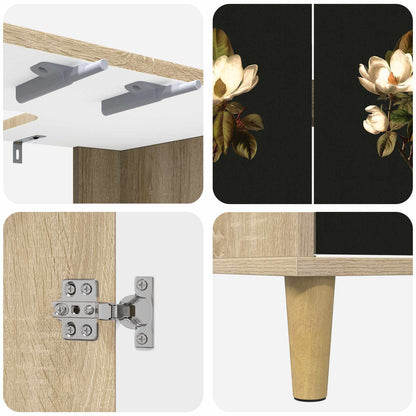 Badkamerkast BREMEN Sonoma 60 x 40 x 60 cm Bewerkt hout