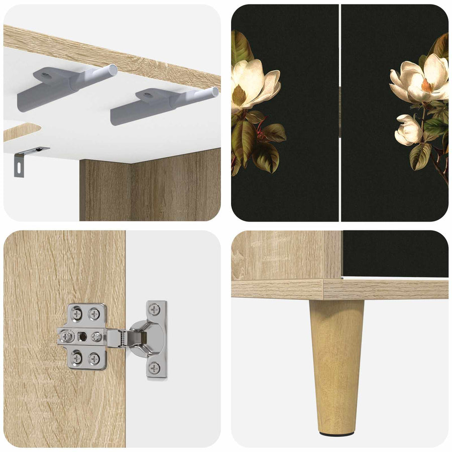 Badkamerkast BREMEN Sonoma 60 x 40 x 60 cm Bewerkt hout