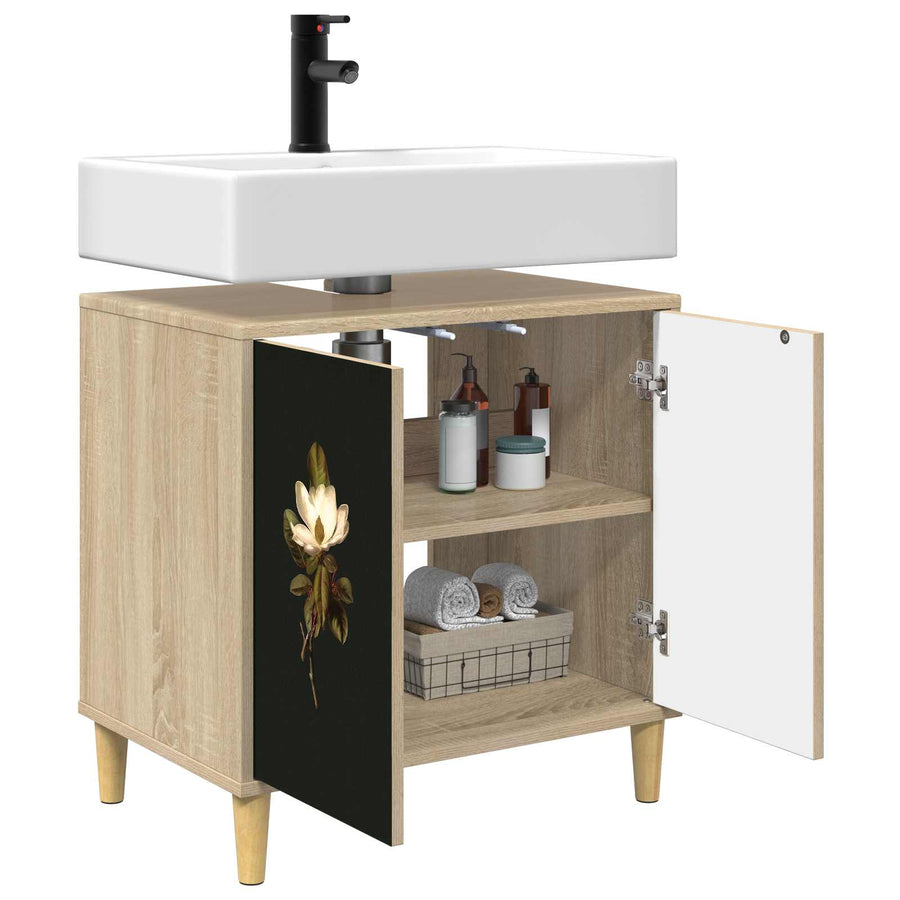 Badkamerkast BREMEN Sonoma 60 x 40 x 60 cm Bewerkt hout