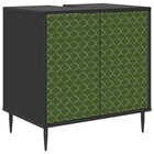 Badkamerkast GELEEN Zwart eiken 60 x 40 x 61 cm Bewerkt hout