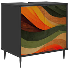 Badkamerkast BONN Zwart eiken 60 x 40 x 61 cm Bewerkt hout