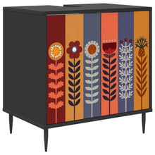 Badkamerkast ESSEN Zwart eiken 60 x 40 x 61 cm Bewerkt hout