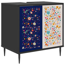 Badkamerkast MAINZ Zwart eiken 60 x 40 x 61 cm Bewerkt hout