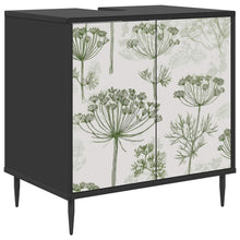 Badkamerkast GOTHA Zwart eiken 60 x 40 x 61 cm Bewerkt hout