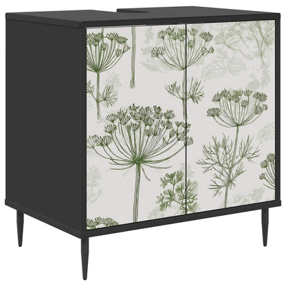 Badkamerkast GOTHA Zwart eiken 60 x 40 x 61 cm Bewerkt hout