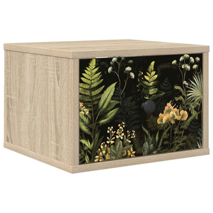 Wandkastje RHENEN Sonoma Eiken 36 x 33 x 25 cm Bewerkt hout