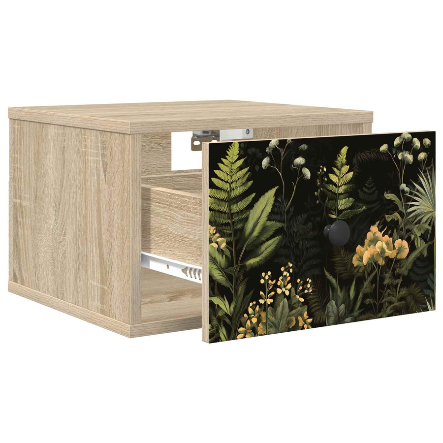 Wandkastje RHENEN Sonoma Eiken 36 x 33 x 25 cm Bewerkt hout