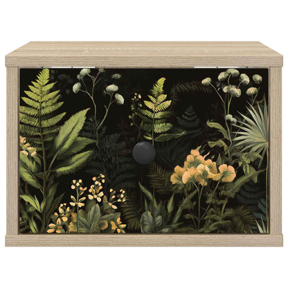 Wandkastje RHENEN Sonoma Eiken 36 x 33 x 25 cm Bewerkt hout