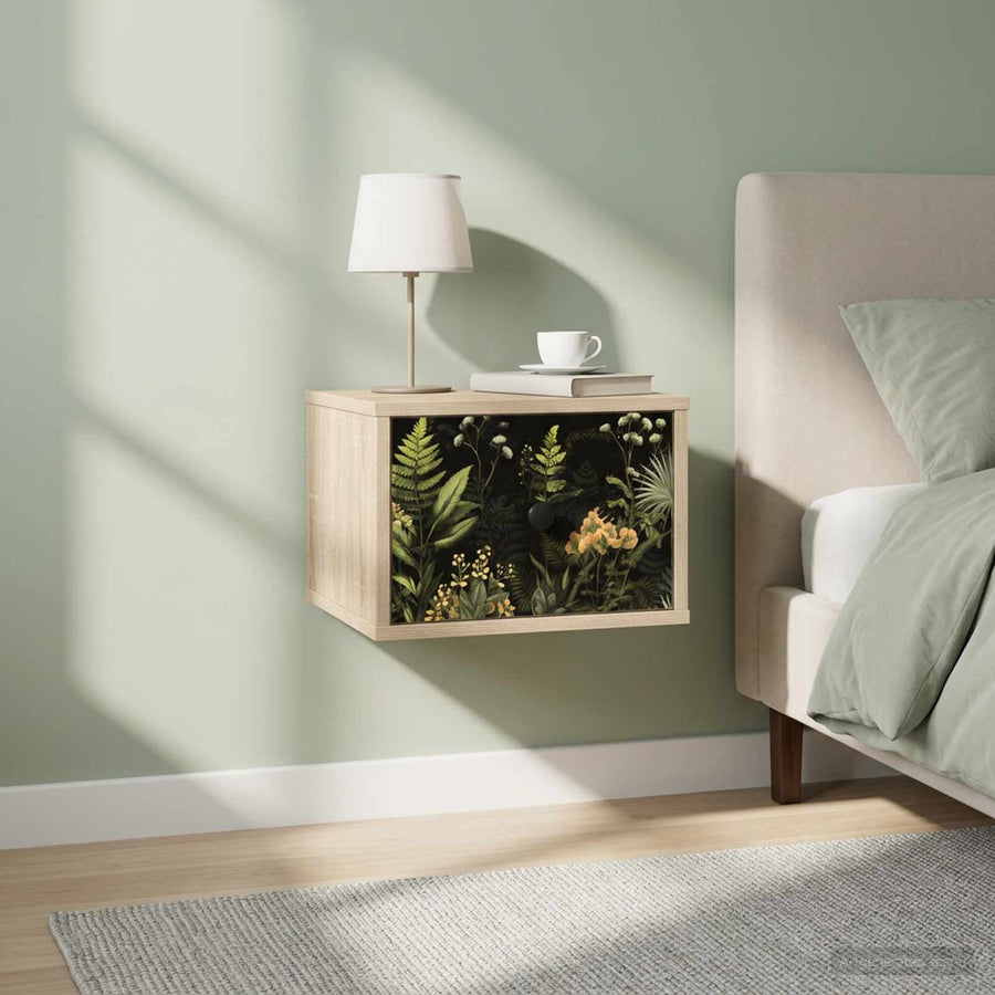 Wandkastje RHENEN 2 st Sonoma Eiken 36 x 33 x 25 cm
