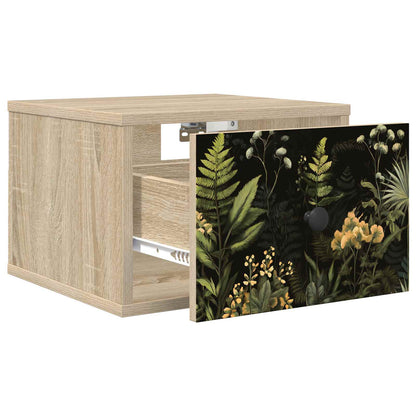Wandkastje RHENEN 2 st Sonoma Eiken 36 x 33 x 25 cm