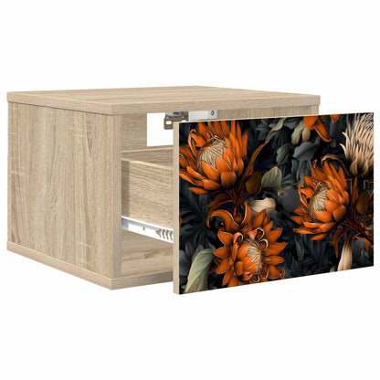 Wandkastje LOCHEM Sonoma Eiken 36 x 33 x 25 cm Bewerkt hout