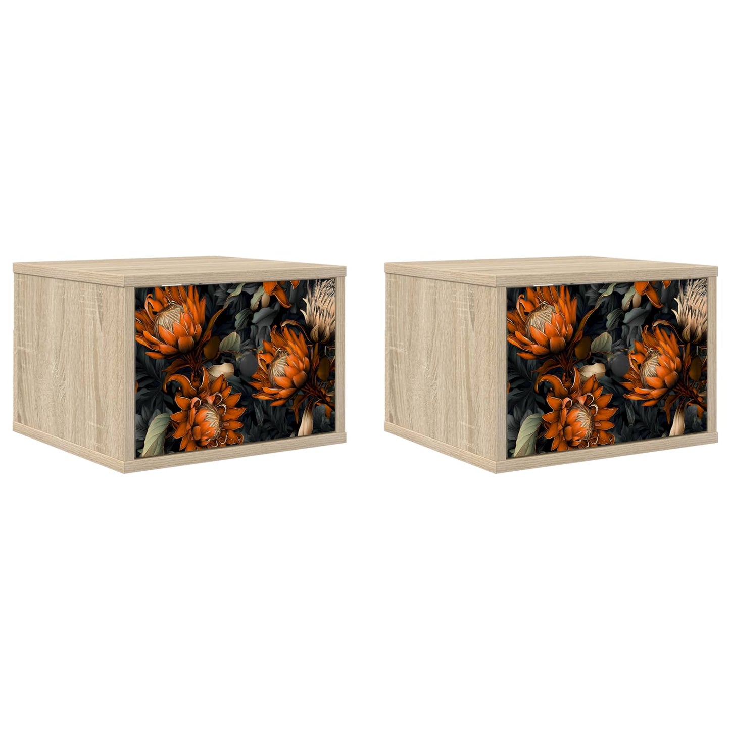 Wandkastje LOCHEM 2 st Sonoma Eiken 36 x 33 x 25 cm