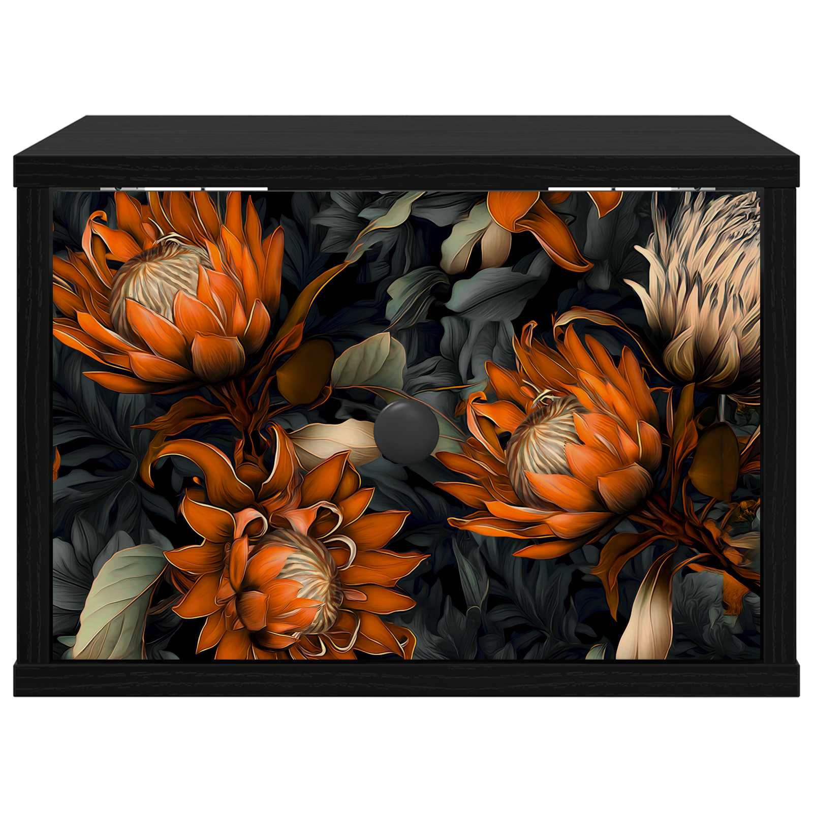 Wandkastje LOCHEM 2 st Zwart eiken 36 x 33 x 25 cm Bewerkt hout