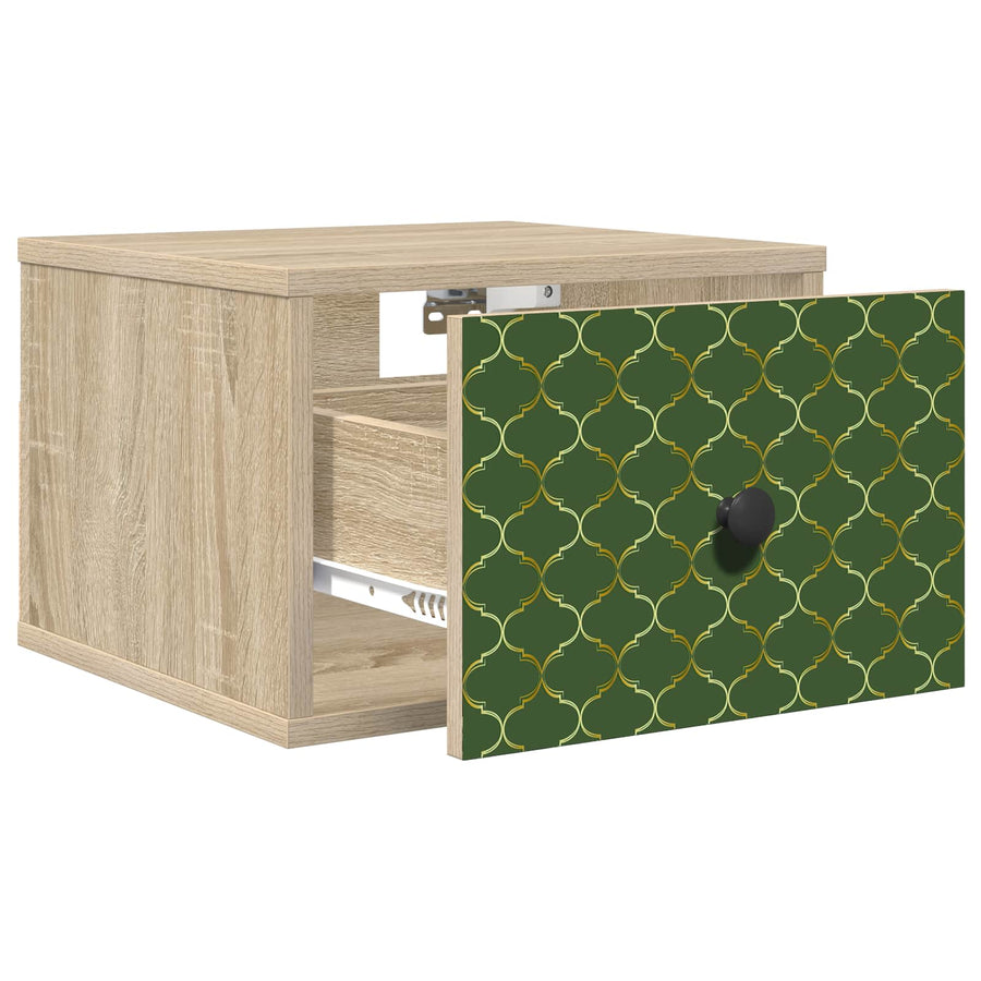 Wandkastje GELEEN Sonoma Eiken 36 x 33 x 25 cm Bewerkt hout
