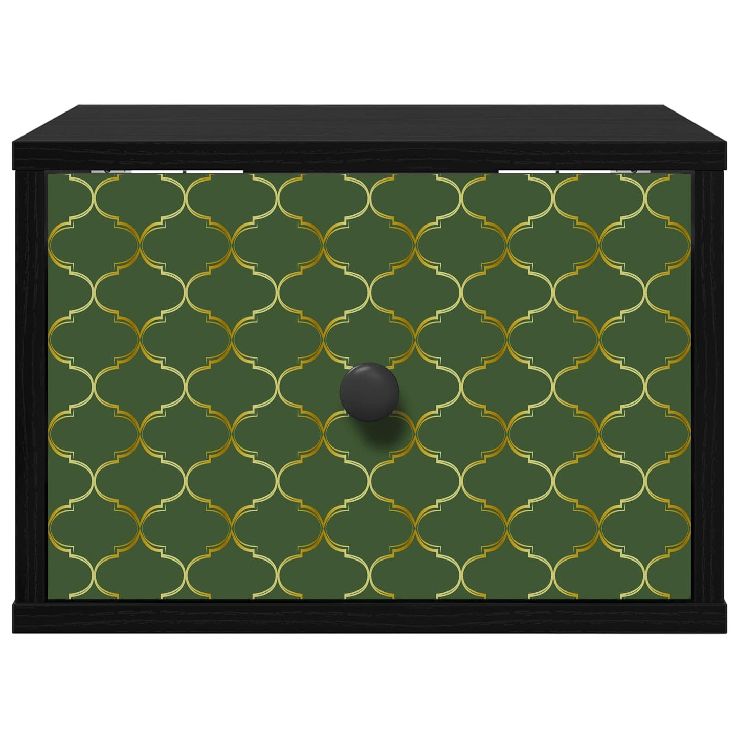 Wandkastje GELEEN 2 st Zwart eiken 36 x 33 x 25 cm Bewerkt hout