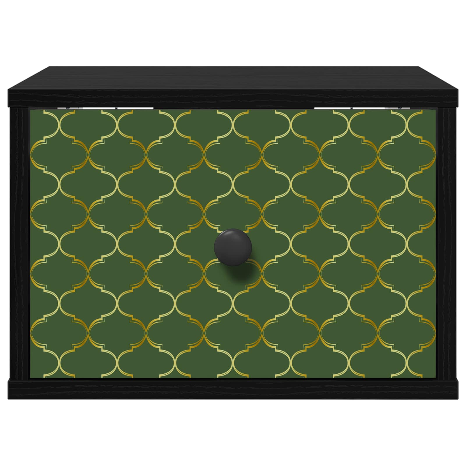 Wandkastje GELEEN 2 st Zwart eiken 36 x 33 x 25 cm Bewerkt hout