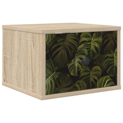 Wandkastje ELBURG Sonoma Eiken 36 x 33 x 25 cm Bewerkt hout