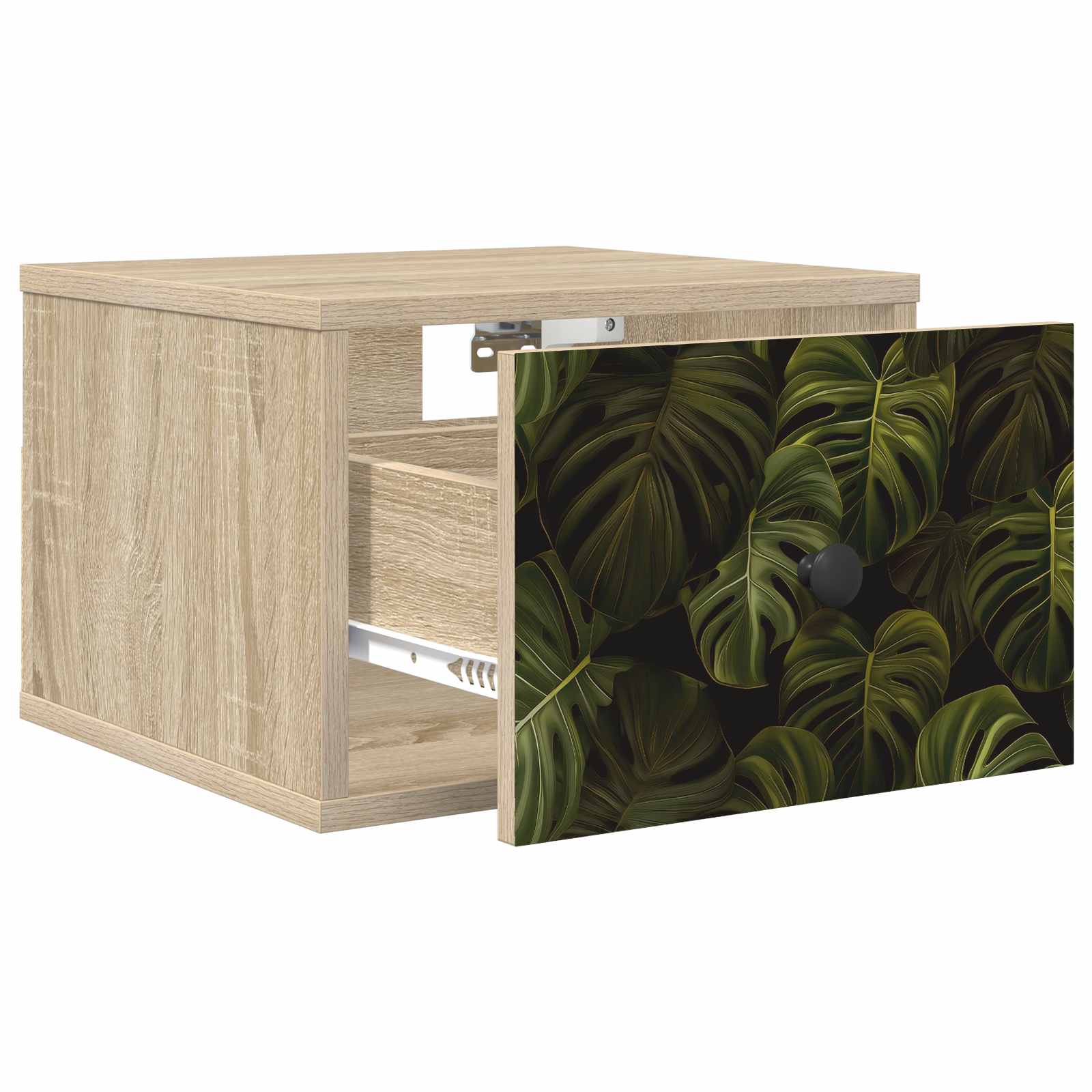 Wandkastje ELBURG Sonoma Eiken 36 x 33 x 25 cm Bewerkt hout