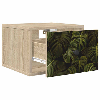 Wandkastje ELBURG Sonoma Eiken 36 x 33 x 25 cm Bewerkt hout