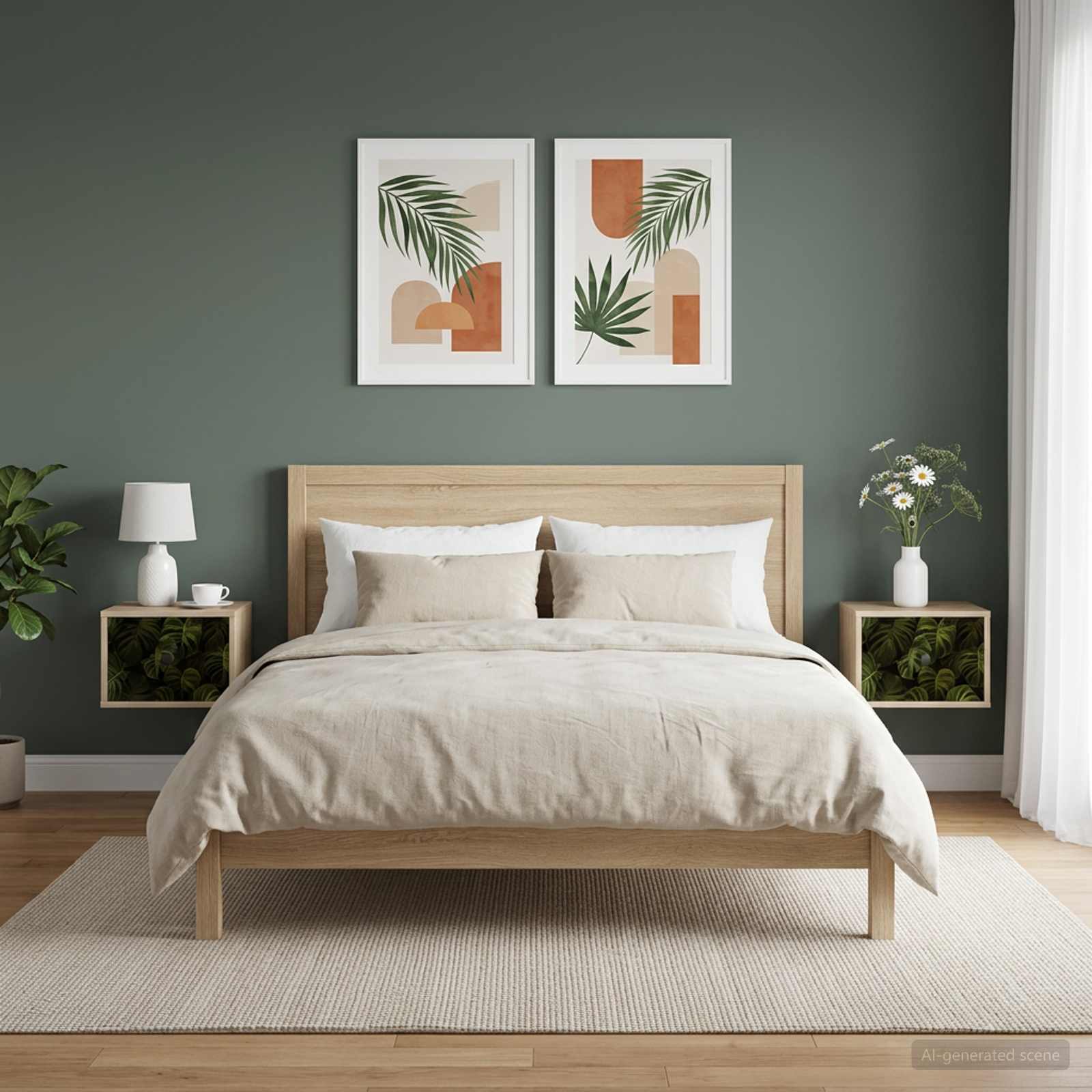 Wandkastje ELBURG 2 st Sonoma Eiken 36 x 33 x 25 cm