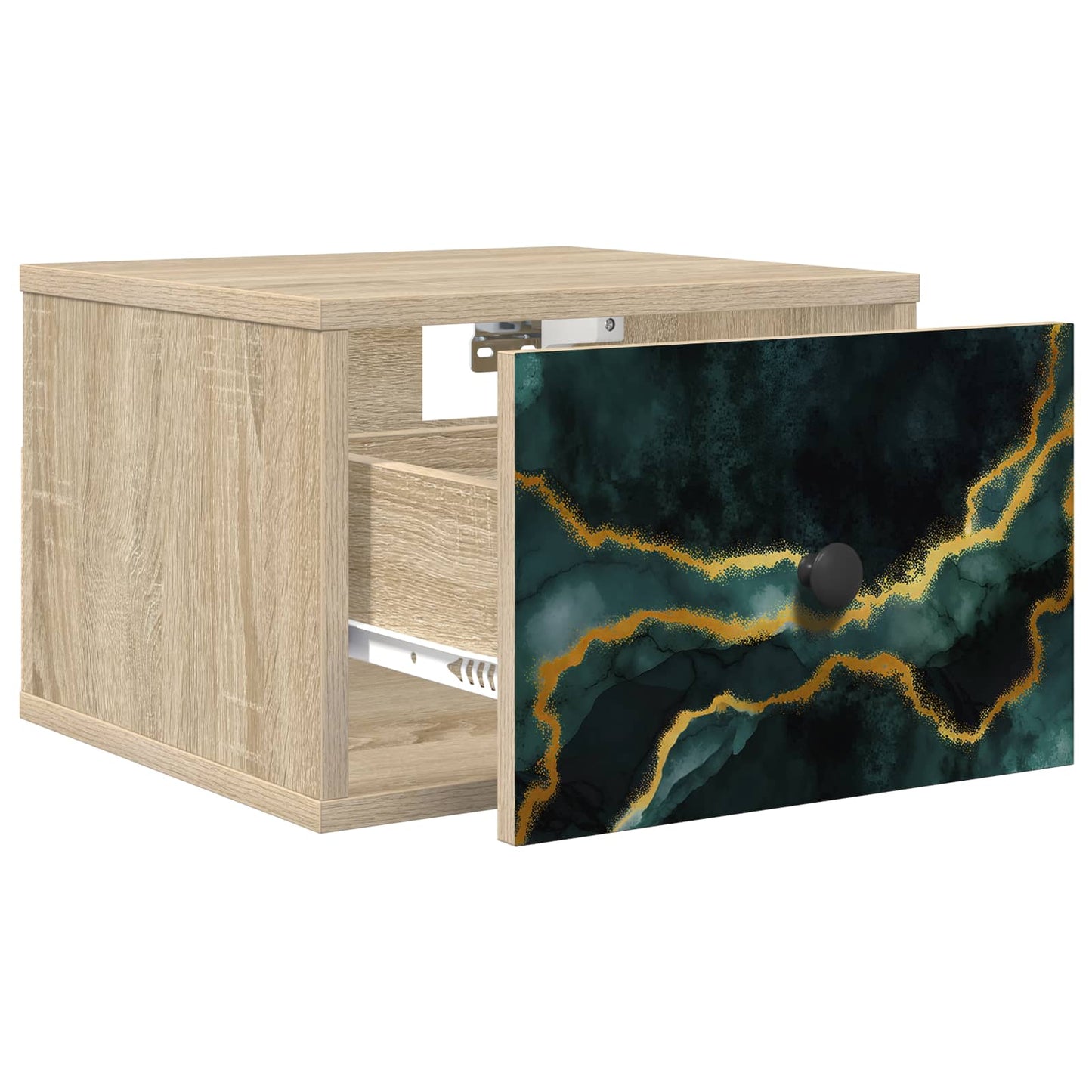 Wandkastje WIJHE Sonoma Eiken 36 x 33 x 25 cm Bewerkt hout