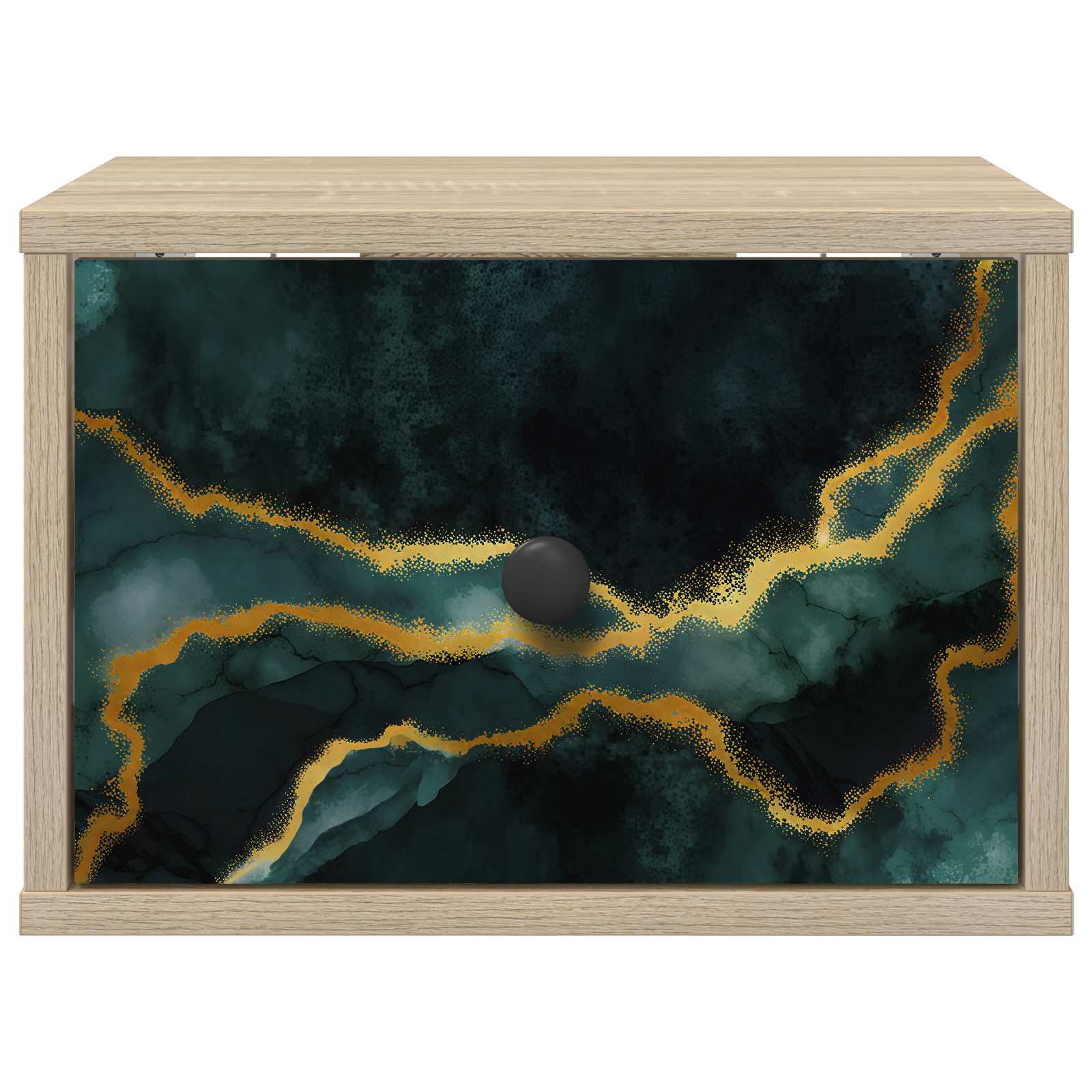 Wandkastje WIJHE Sonoma Eiken 36 x 33 x 25 cm Bewerkt hout