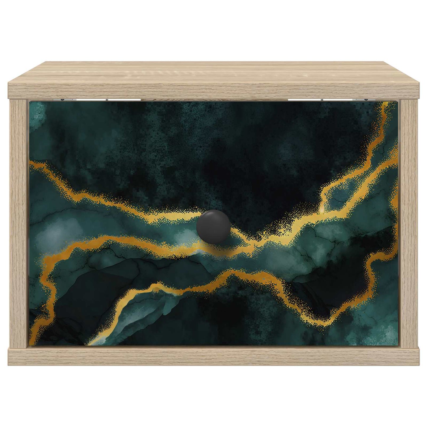 Wandkastje WIJHE 2 st Sonoma Eiken 36 x 33 x 25 cm Bewerkt hout