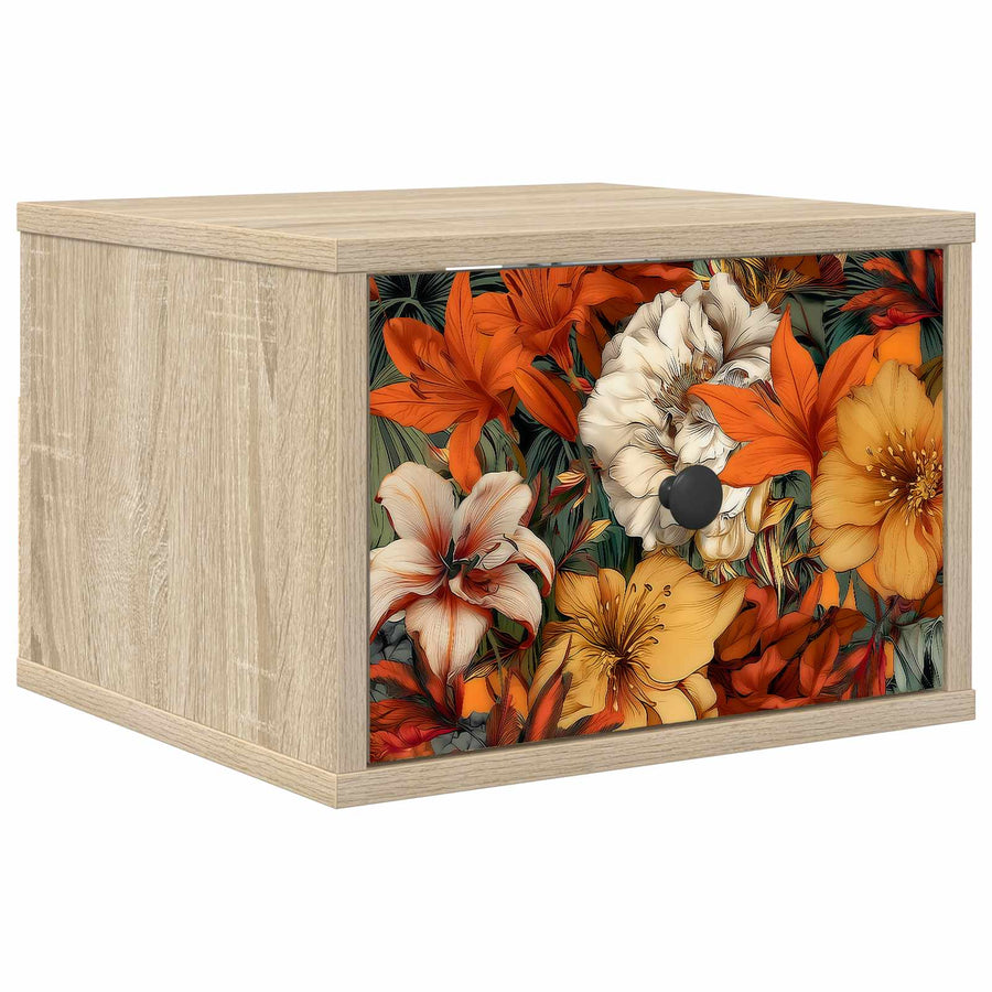 Wandkastje GENNEP Sonoma Eiken 36 x 33 x 25 cm Bewerkt hout