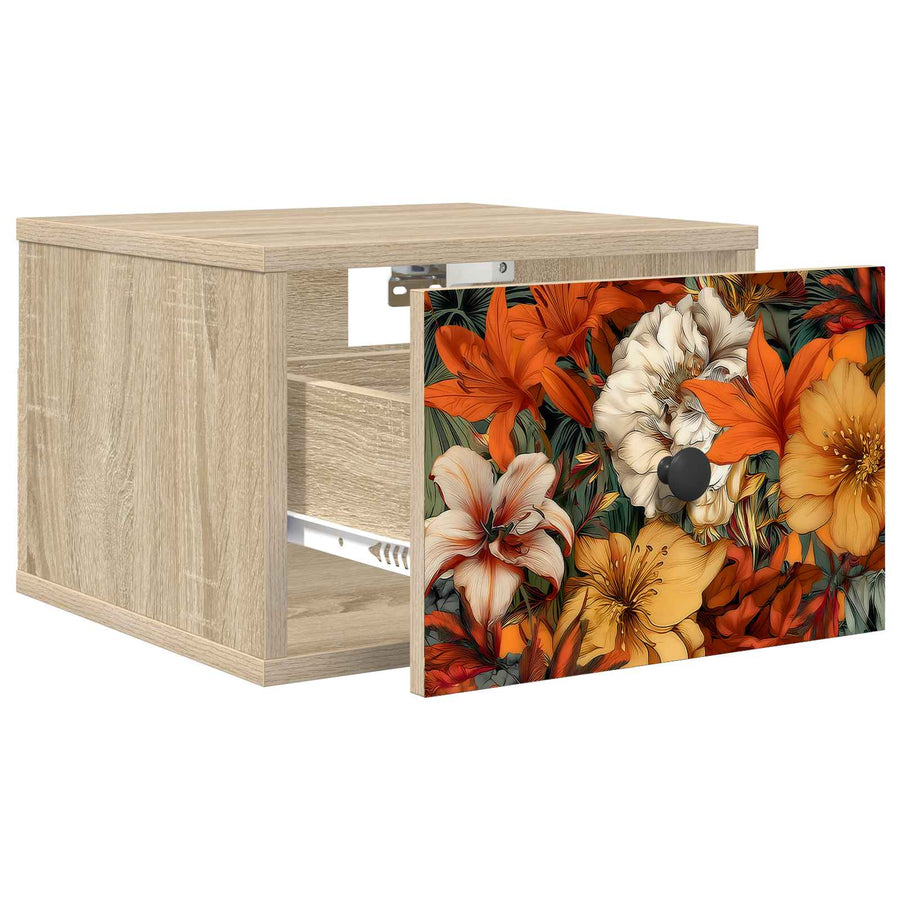 Wandkastje GENNEP 2 st Sonoma Eiken 36 x 33 x 25 cm