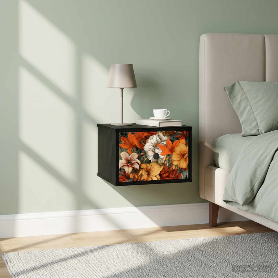Wandkastje GENNEP 2 st Zwart eiken 36 x 33 x 25 cm Bewerkt hout