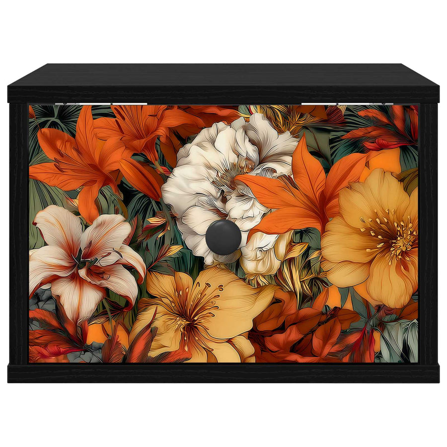 Wandkastje GENNEP 2 st Zwart eiken 36 x 33 x 25 cm Bewerkt hout