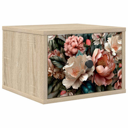 Wandkastje BORNE Sonoma Eiken 36 x 33 x 25 cm Bewerkt hout