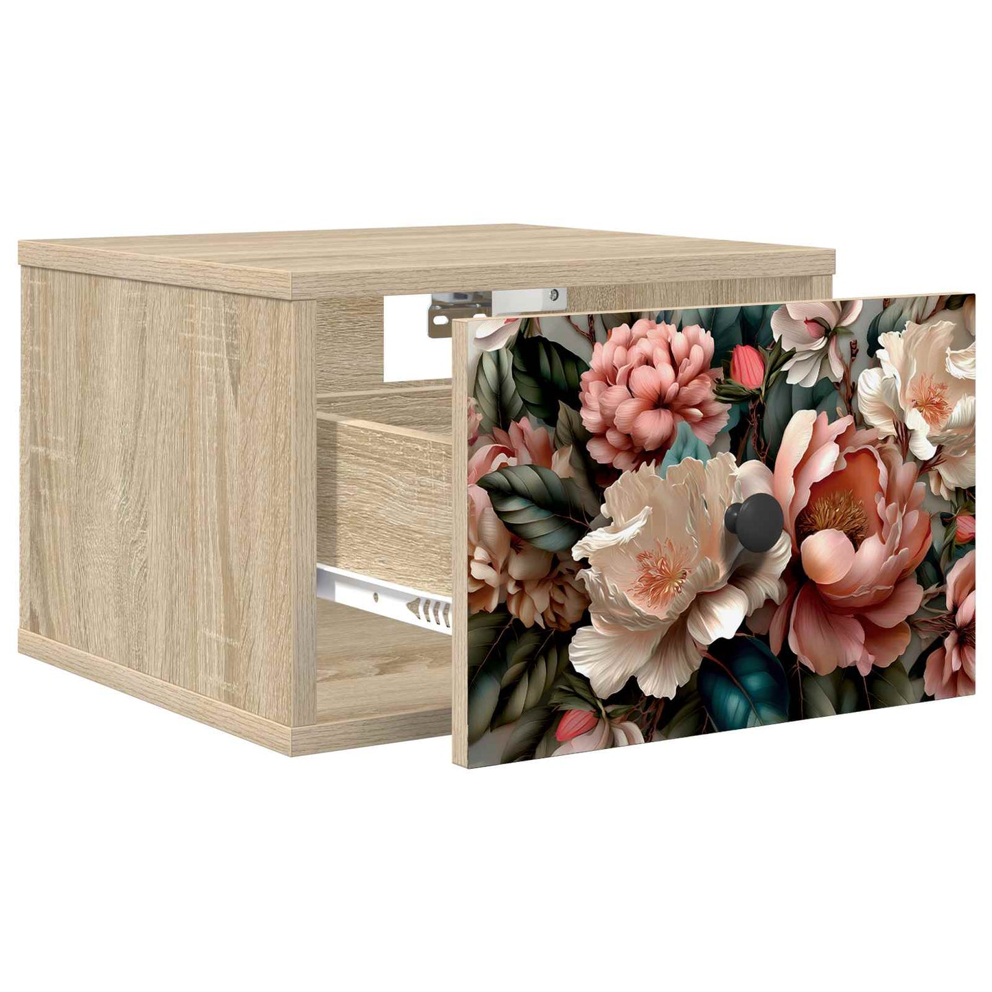 Wandkastje BORNE Sonoma Eiken 36 x 33 x 25 cm Bewerkt hout