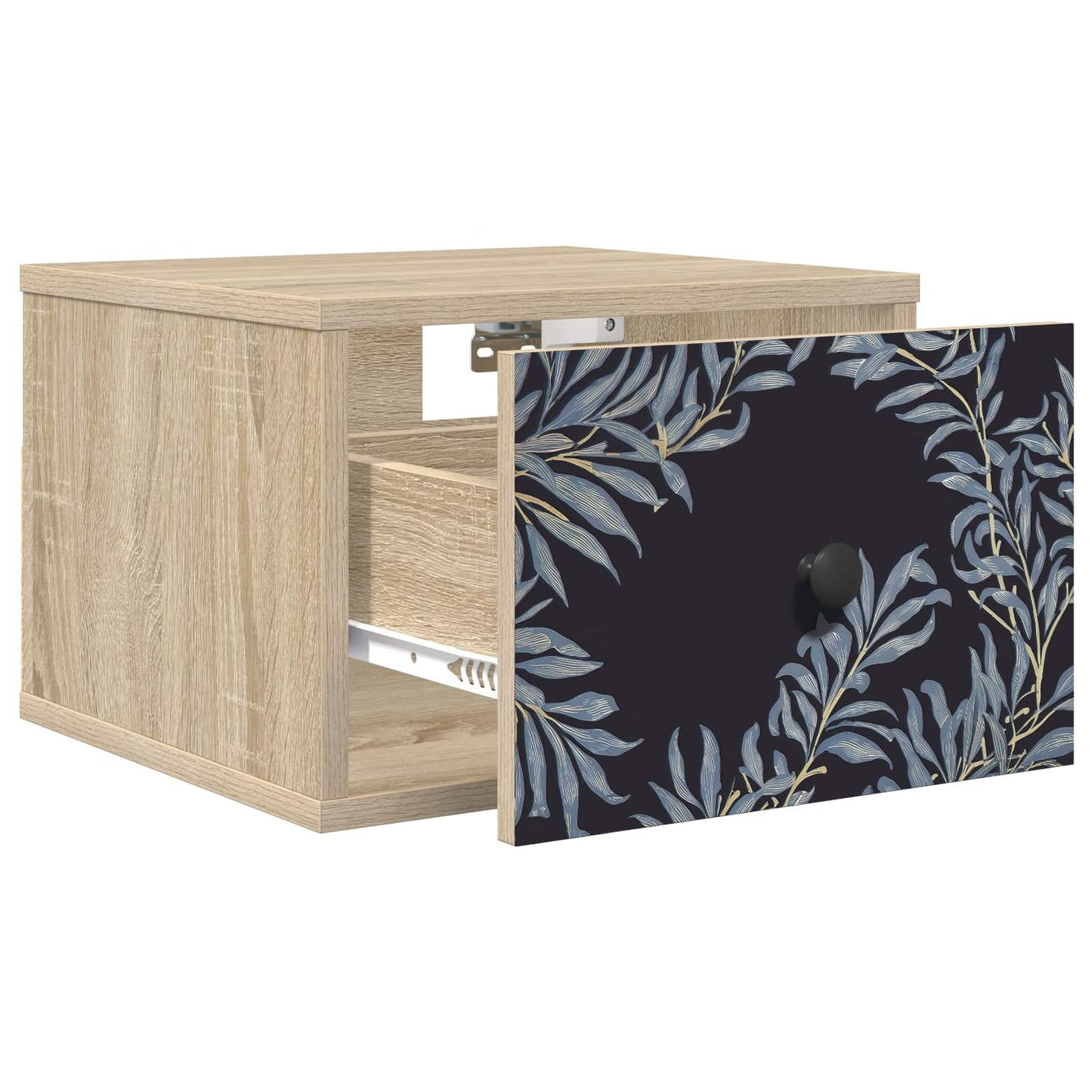 Wandkastje DOKKUM Sonoma Eiken 36 x 33 x 25 cm Bewerkt hout