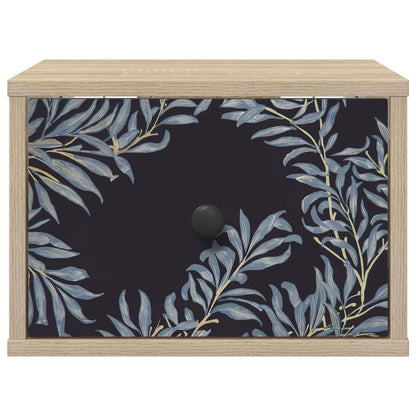 Wandkastje DOKKUM Sonoma Eiken 36 x 33 x 25 cm Bewerkt hout