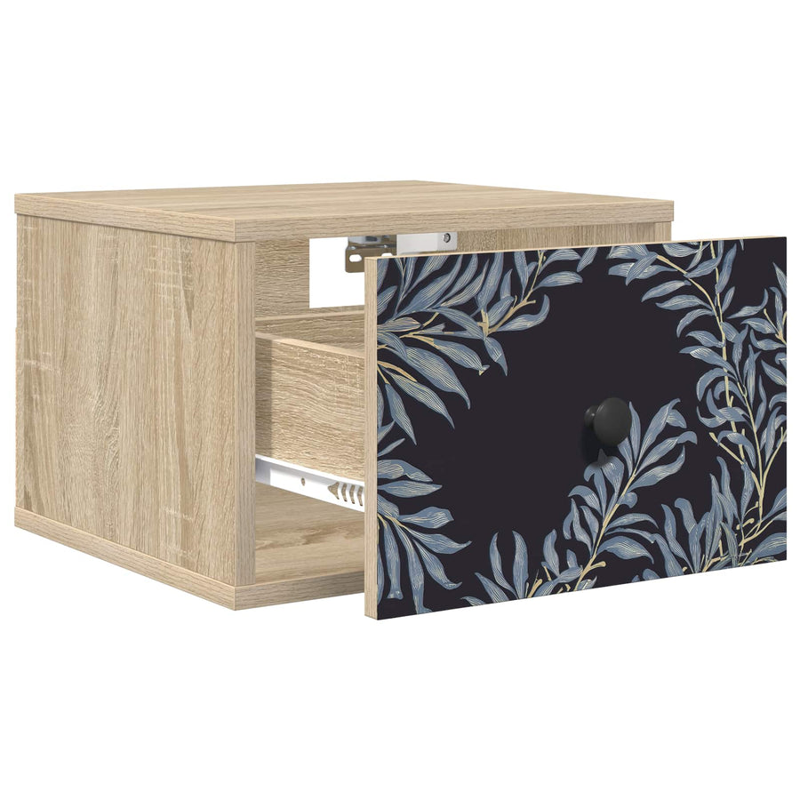 Wandkastje DOKKUM 2 st Sonoma Eiken 36 x 33 x 25 cm