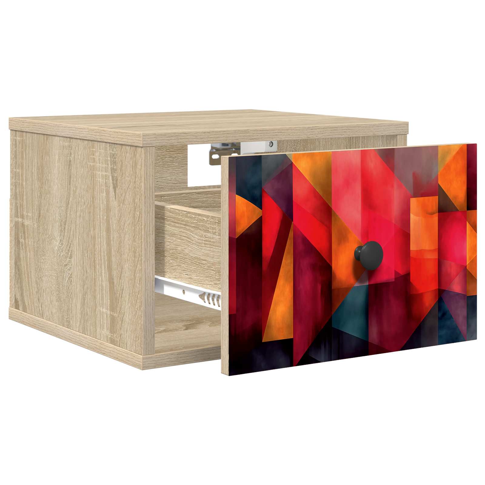 Wandkastje HEESCH Sonoma Eiken 36 x 33 x 25 cm Bewerkt hout