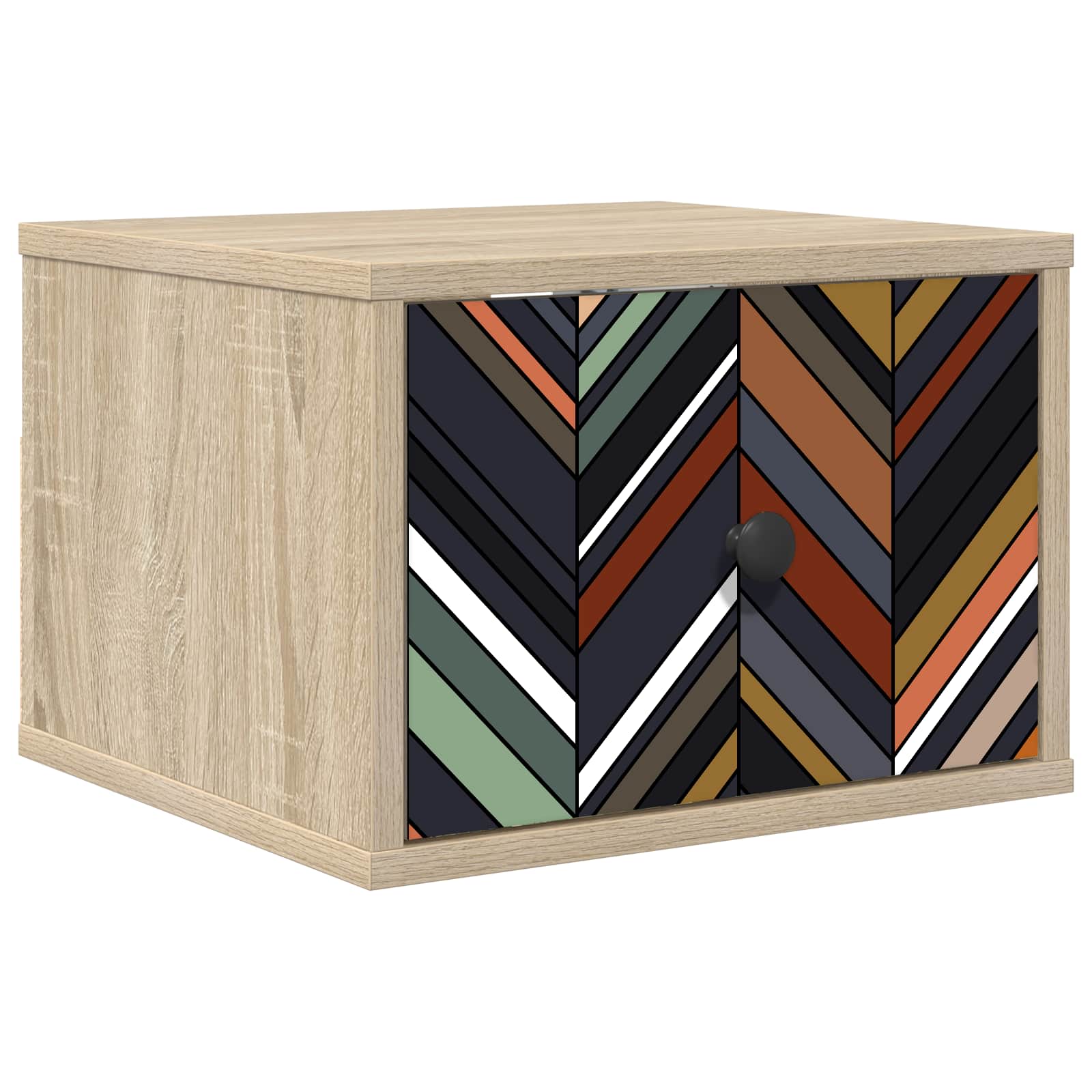 Wandkastje OMMEN Sonoma Eiken 36 x 33 x 25 cm Bewerkt hout