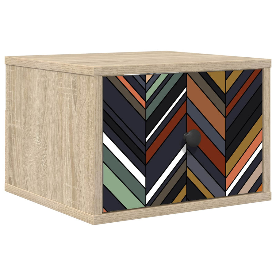 Wandkastje OMMEN Sonoma Eiken 36 x 33 x 25 cm Bewerkt hout
