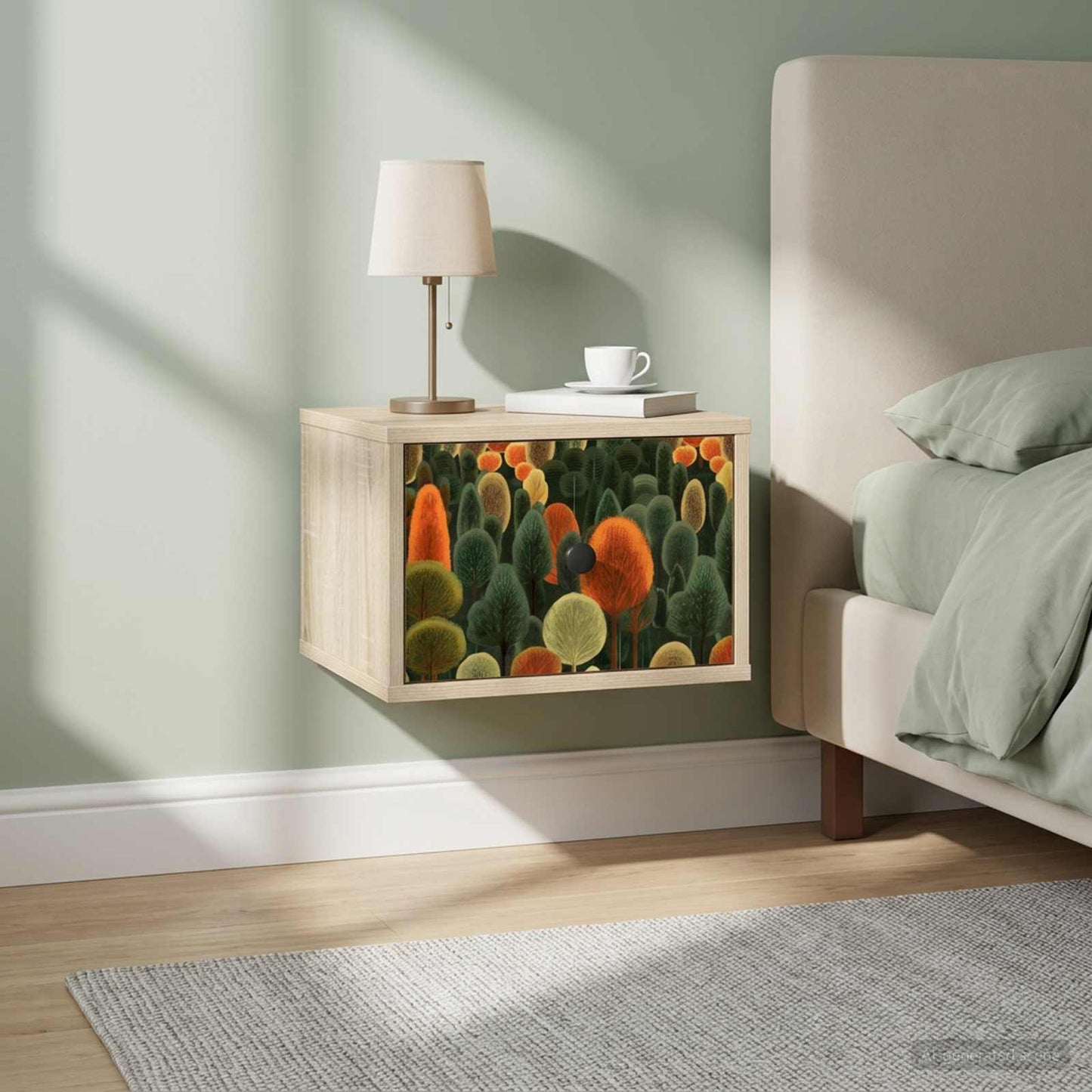 Wandkastje ZAANDAM Sonoma Eiken 36 x 33 x 25 cm Bewerkt hout