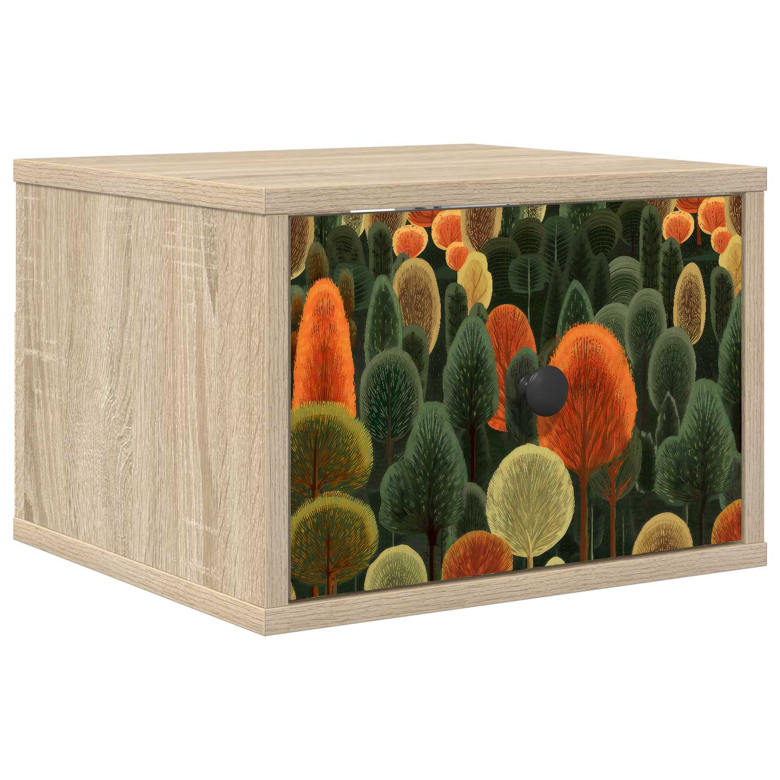 Wandkastje ZAANDAM Sonoma Eiken 36 x 33 x 25 cm Bewerkt hout