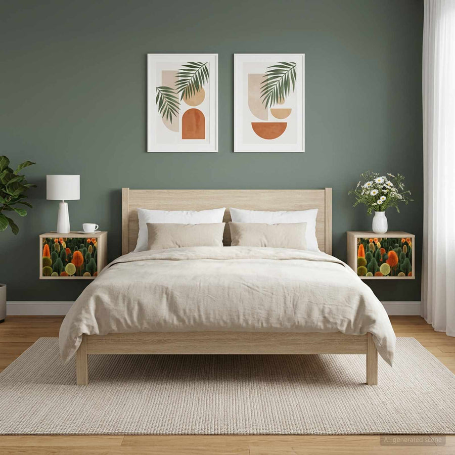 Wandkastje ZAANDAM 2 st Sonoma Eiken 36 x 33 x 25 cm