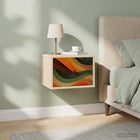 Wandkastje 2 st Sonoma Eiken 36x33x25 cm