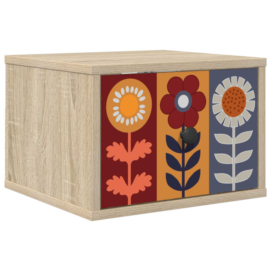 Wandkastje ESSEN Sonoma Eiken 36 x 33 x 25 cm Bewerkt hout