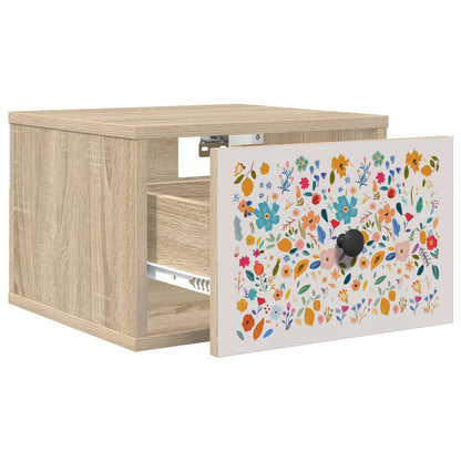 Wandkastje MAINZ Sonoma Eiken 36 x 33 x 25 cm Bewerkt hout