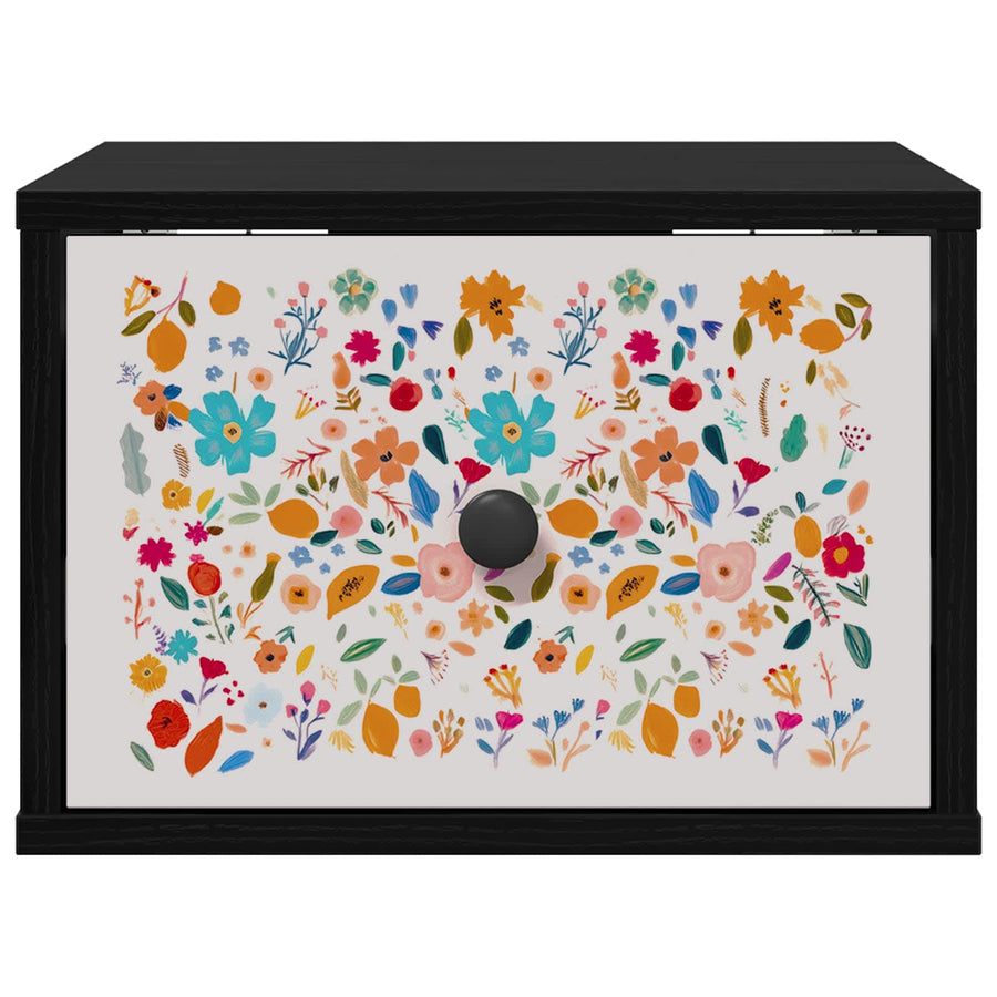 Wandkastje MAINZ 2 st Zwart eiken 36 x 33 x 25 cm Bewerkt hout